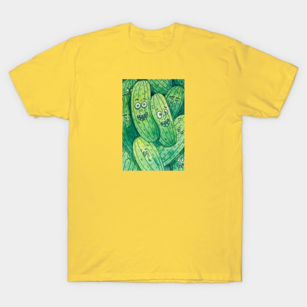 Silly Pickles T-Shirt by Truly Artsy Judy